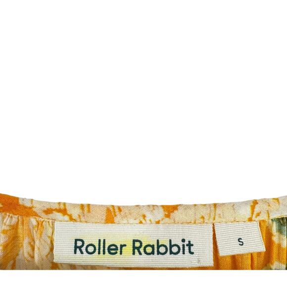 Roller Rabbit Semara Tamania Dress Floral Boho Cotton Dress Small - Picture 6 of 14